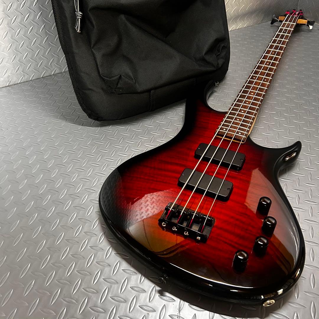 【美品】Aria ProⅡ SB-380 アクティブベース 4弦 フレイムトップ