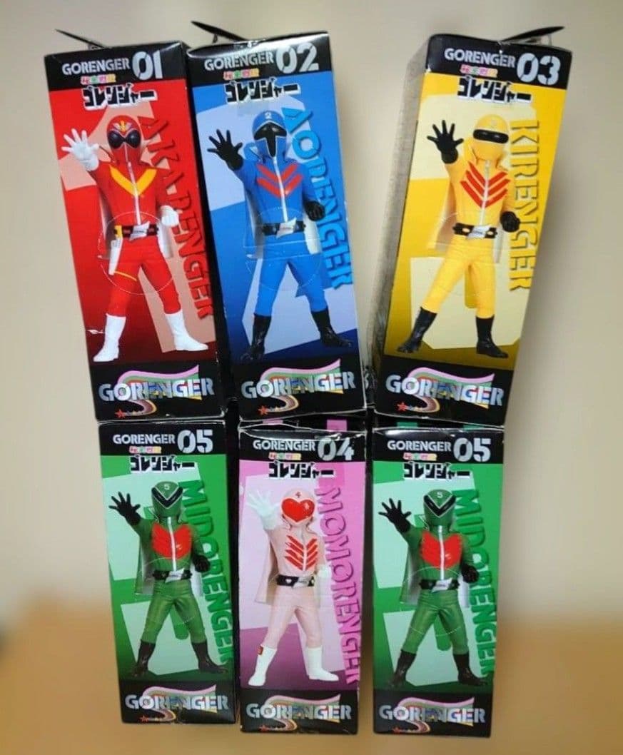 秘密戦隊ゴレンジャー DX 組立式 ソフビ フィギュア