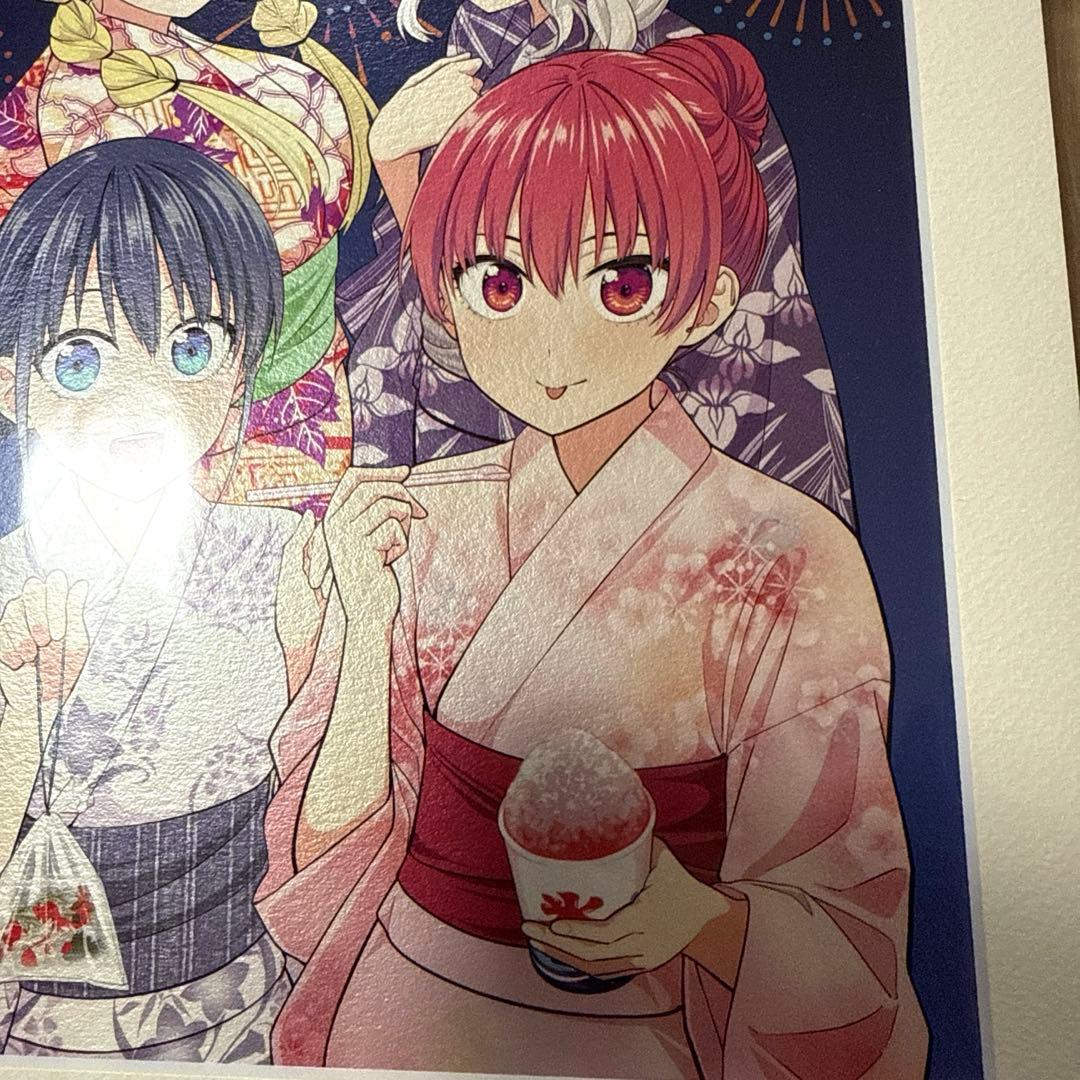 懸賞当選品　カノジョも彼女 メタリック複製原画 週刊少年マガジン　50名限定