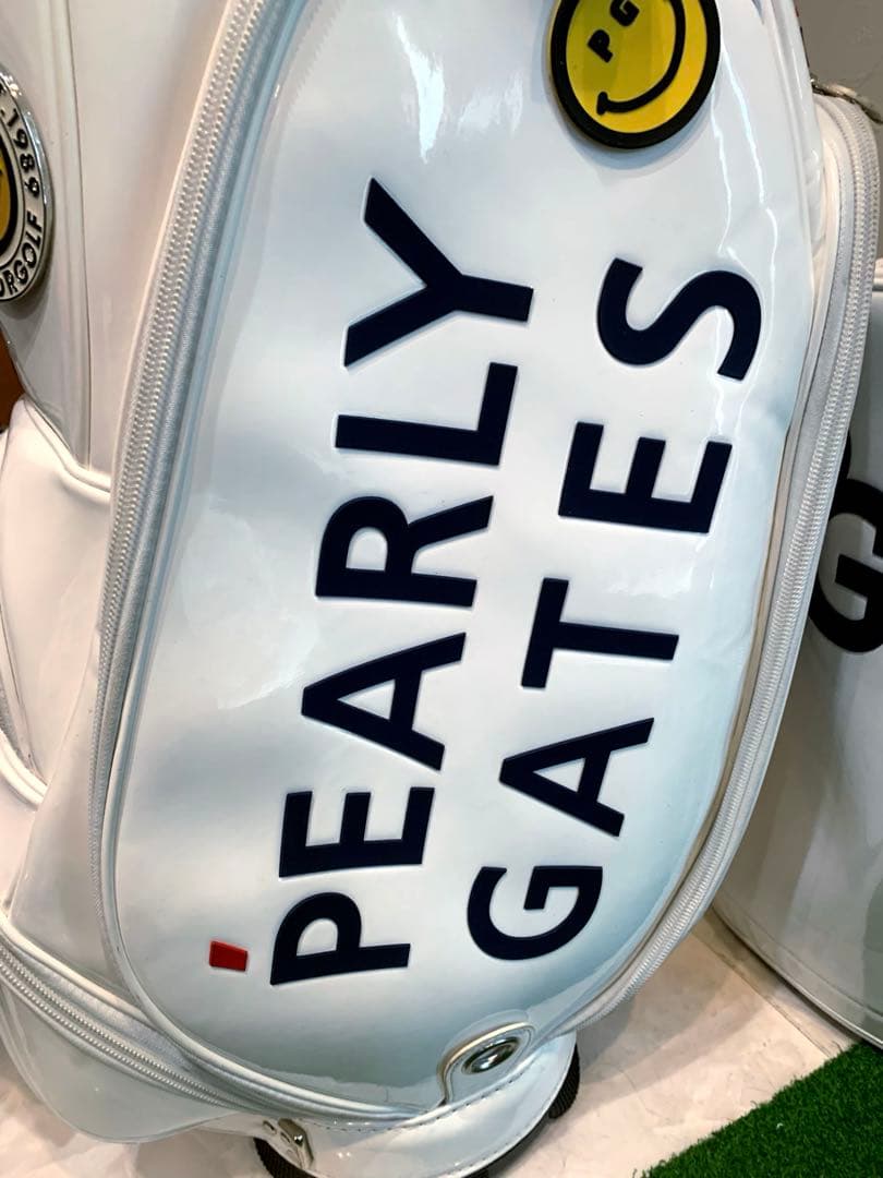 希少　完売　パーリーゲイツ　エナメル　キャディバッグ　メンズ　レディース