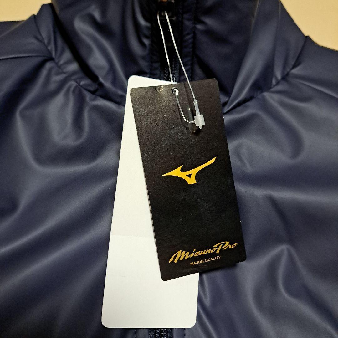 新品タグ付き！ミズノプロ 読売ジャイアンツモデル グラウンドコート ネイビー L