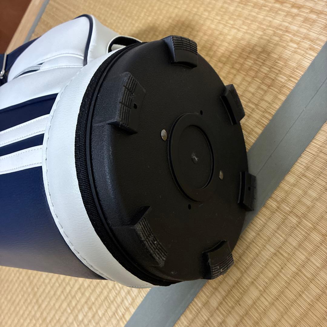 美品 TURF DESIGN キャディバッグ ネイビー/ホワイト　ターフデザイン