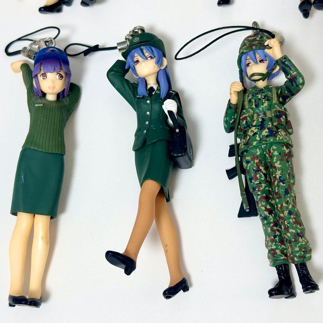 それゆけ女性自衛官 陸上自衛隊 フィギュア ストラップ まとめ売り
