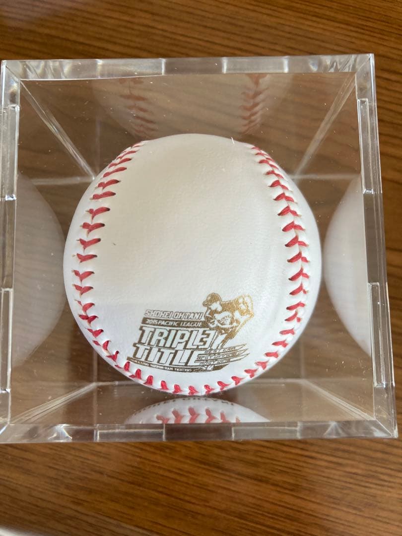 【美品】大谷翔平 2015年 パシフィックリーグ 投手部門三冠獲得記念ボール