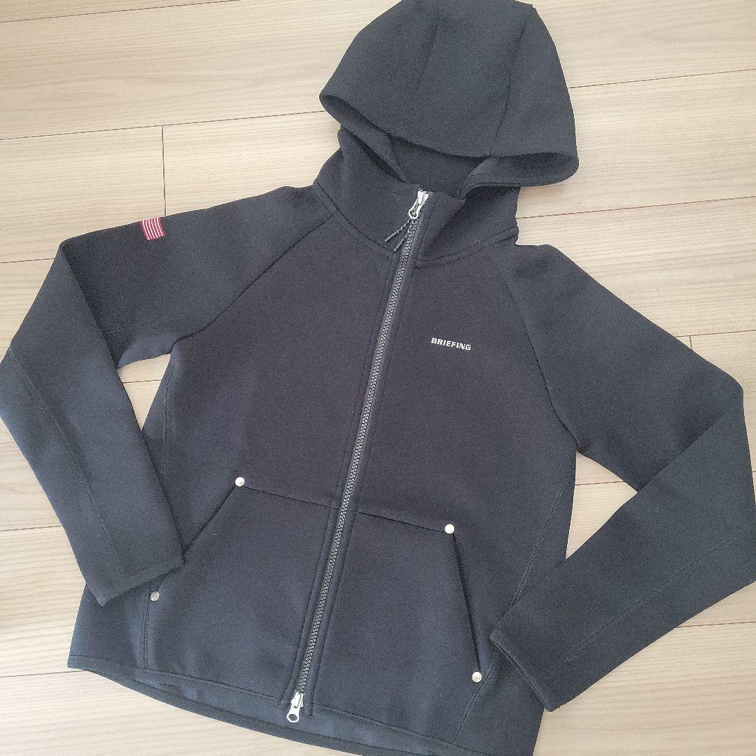 美品❤BRIEFING フード付きウォームダブルジップジャケット☆ブラック