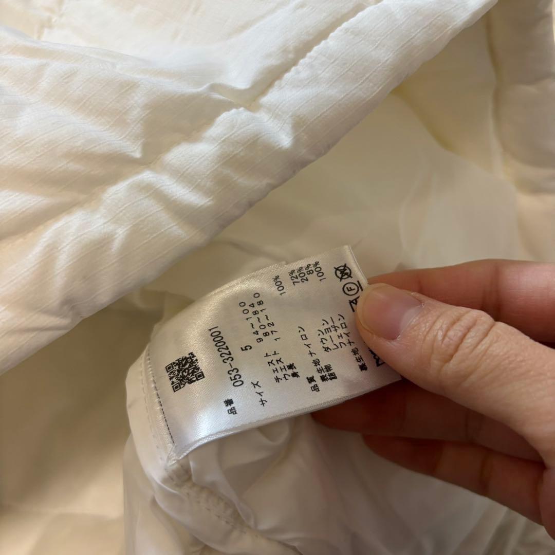 最新 パーリーゲイツ ダウン 中綿 ゴルフ ウェア 白 ホワイト 防寒 2way