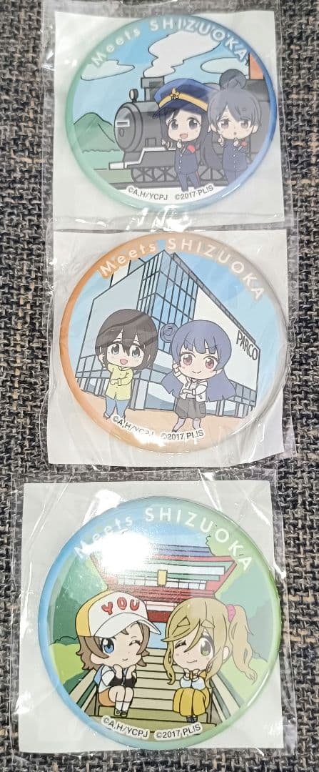Meets SHIZUOKA　ゆるキャン△×ラブライブ　 缶バッジ 15個セット