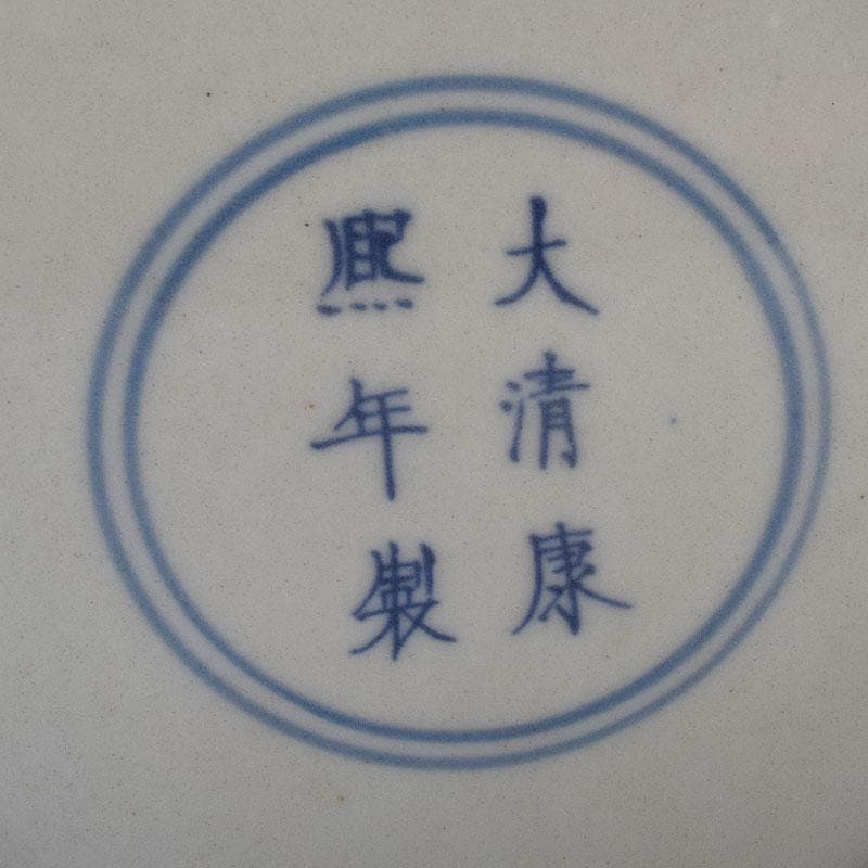 中国　大清康煕年製　粉彩　唐草雲龍図　梅瓶　V　7794C