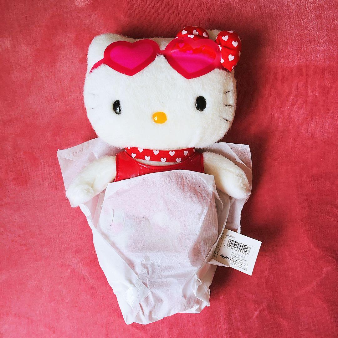 希少レア　ハローキティ　ハート　サングラス　ぬいぐるみ　2001 サンリオ