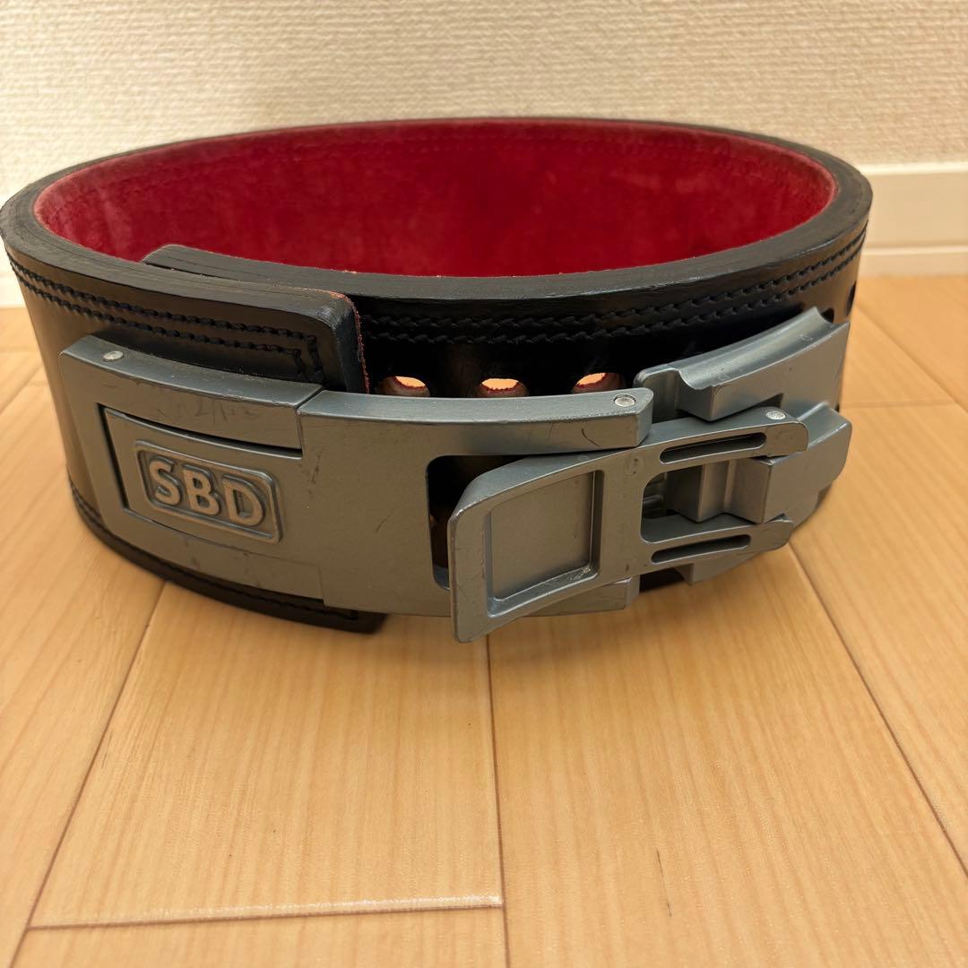 SBD パワーベルト 黒/赤 sサイズ