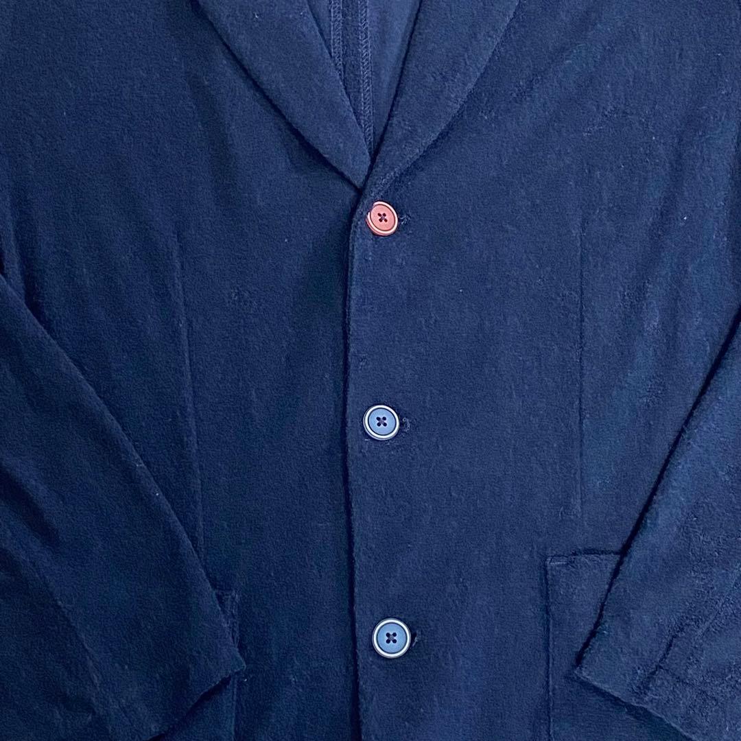 美品　and per se アンパシィ　テーラードジャケット　ネイビー　L 紺