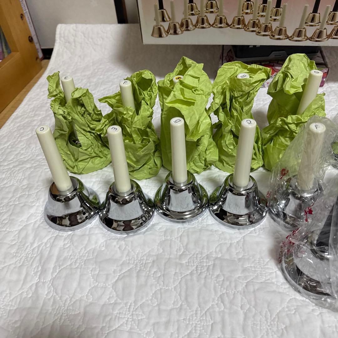 ハンドベル　mb-23k シルバー　楽譜付き