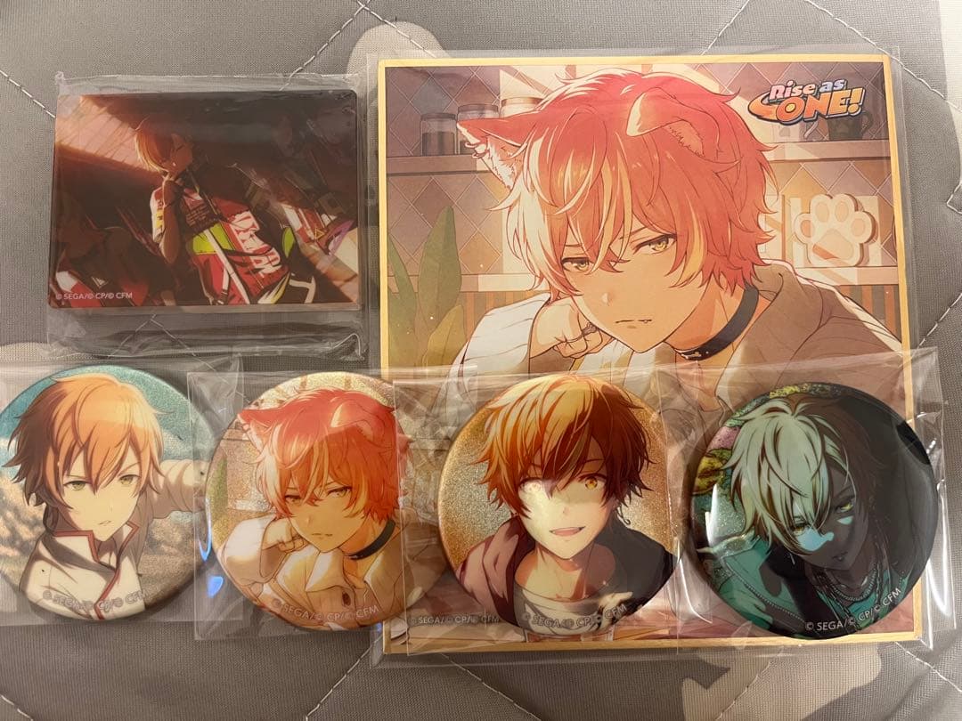 東雲彰人 缶バッジ 色紙 ノーブルアート