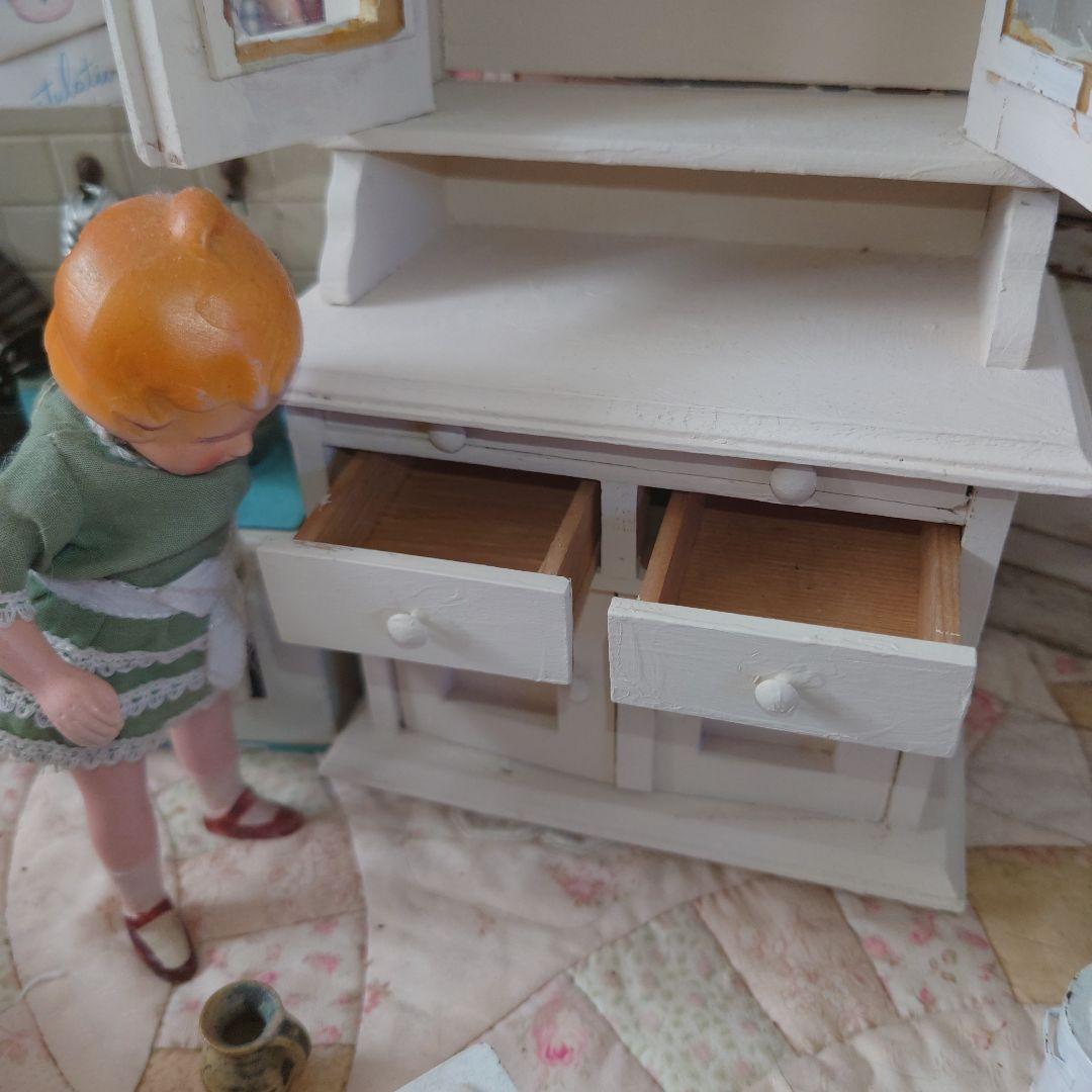 ヴィンテージ、ドールハウスキャビネット