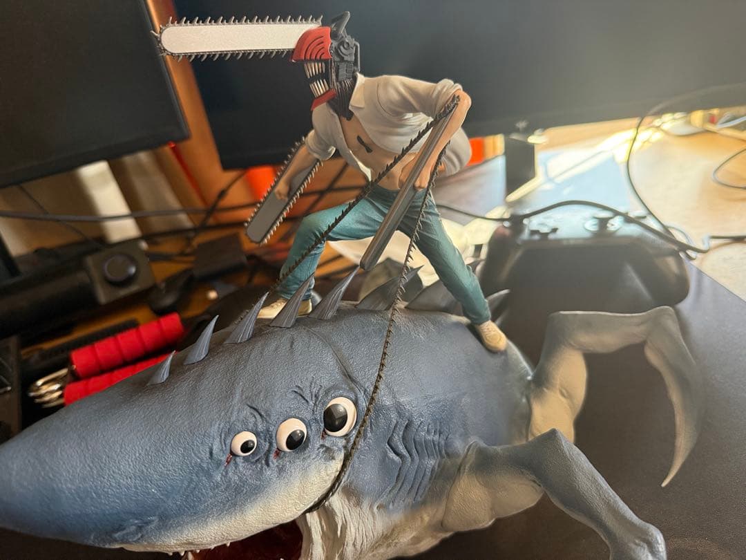 チェンソーマン 一番くじ ラストワン賞 チェンソーマン＆ビームフィギュア