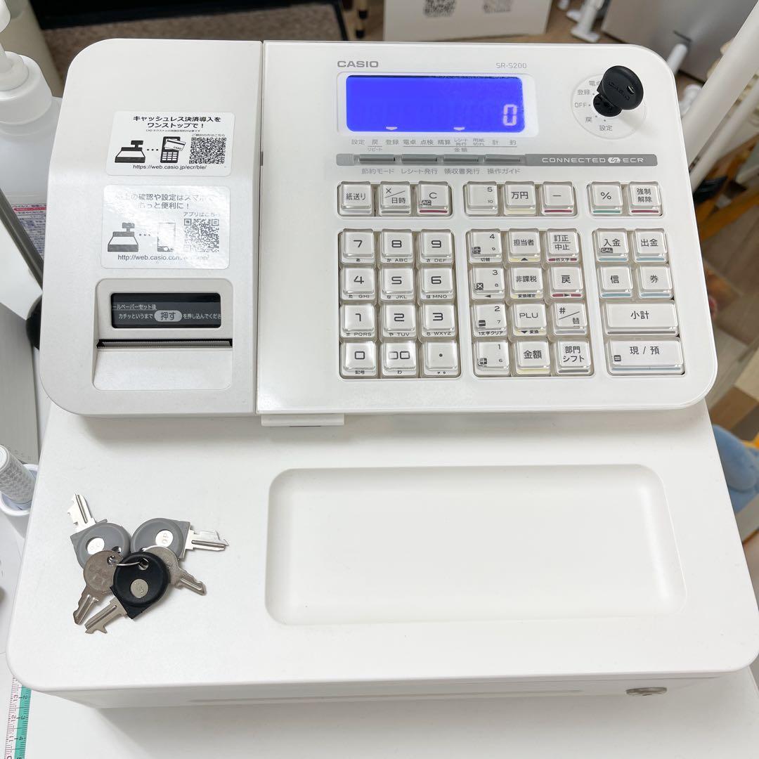 【良品・お値下げ】CASIOカシオレジスター SR-S200ロール紙19巻セット