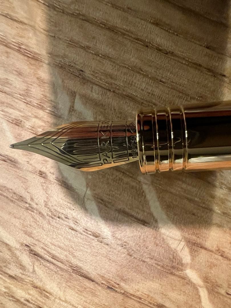 【未使用】Parker 万年筆 プリミエ　ブラックラックGT FP M 18k