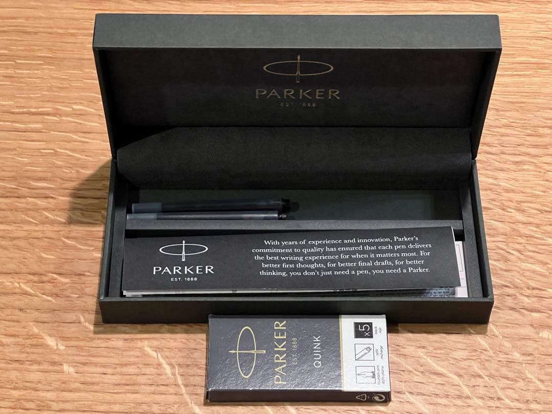 【未使用】Parker 万年筆 プリミエ　ブラックラックGT FP M 18k