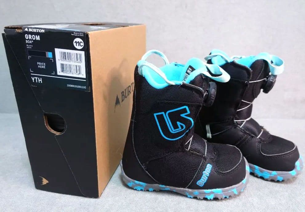 Burton Grom Boa 子ども用スノーボードブーツ 17.5cm