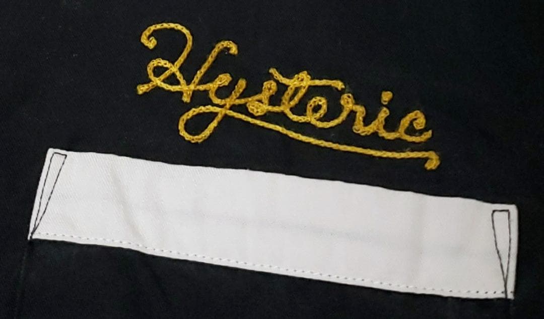 激レア！80'S ヒステリックグラマー 総刺繍 黒 ボーリングシャツ