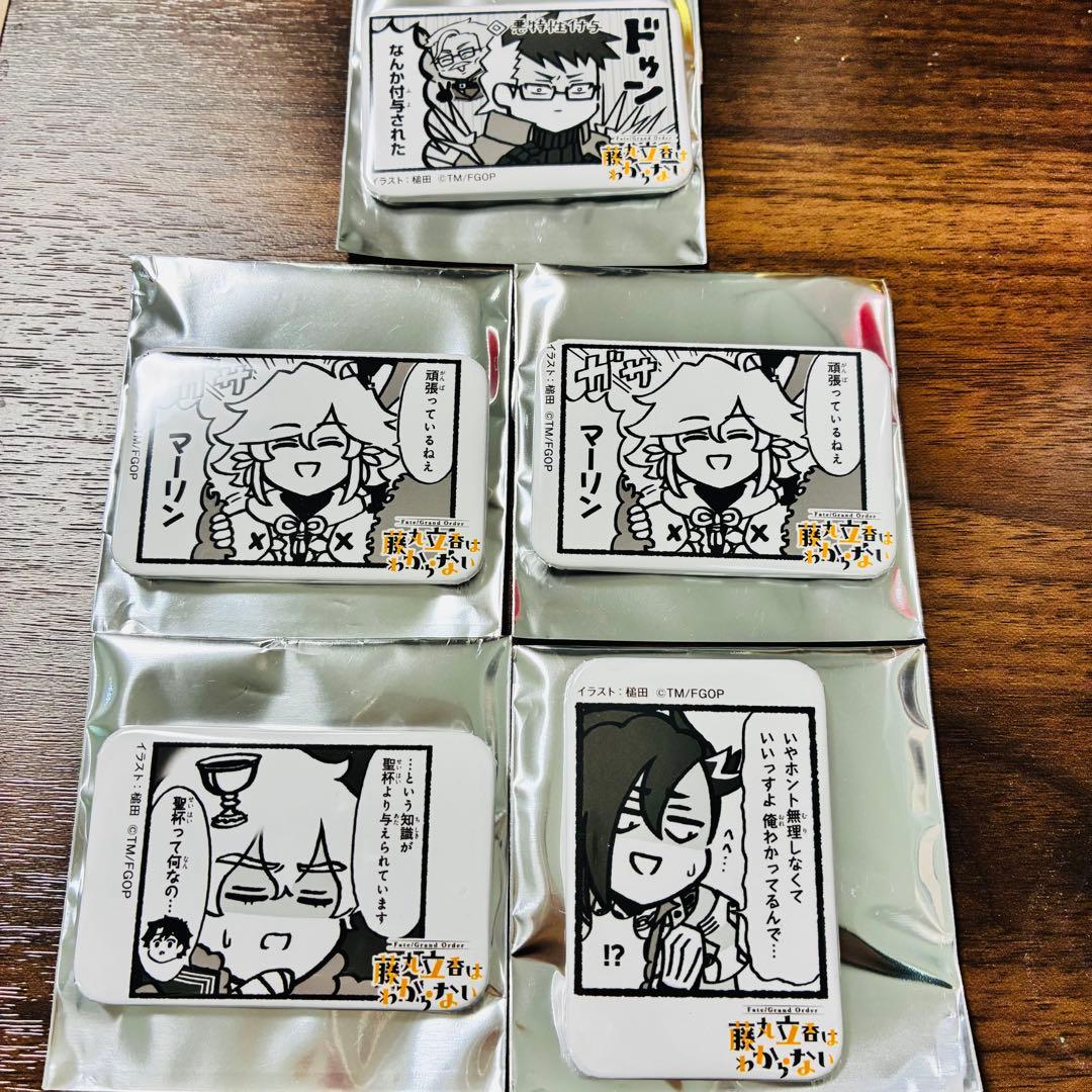 Fate FGO 藤丸立香はわからない　缶バッジ　5個セット　新品未使用