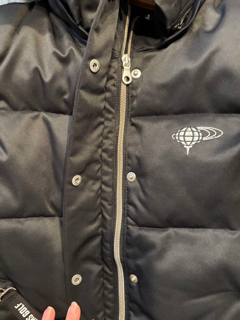 BEAMSGOLF フード付き ブラックベスト