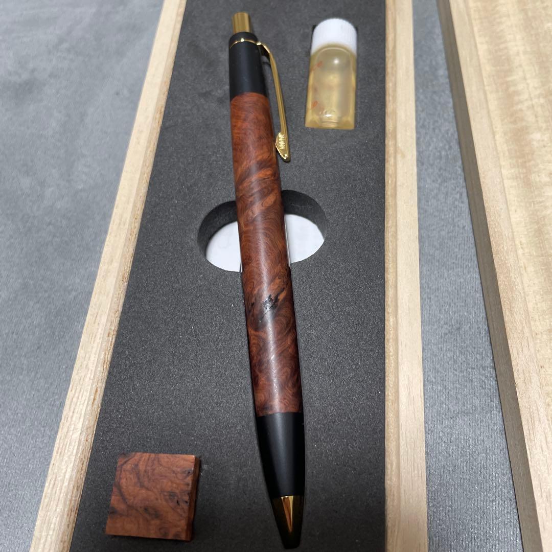 野原工芸　特上花梨瘤杢　シャーペン