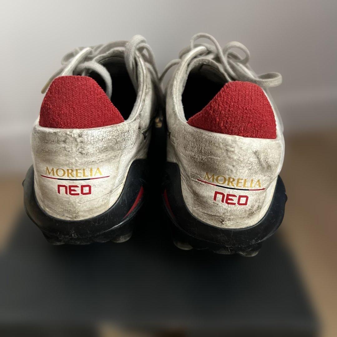 ミズノ モレリア サッカーシューズ 23㎝ホワイト/ブラック/レッド