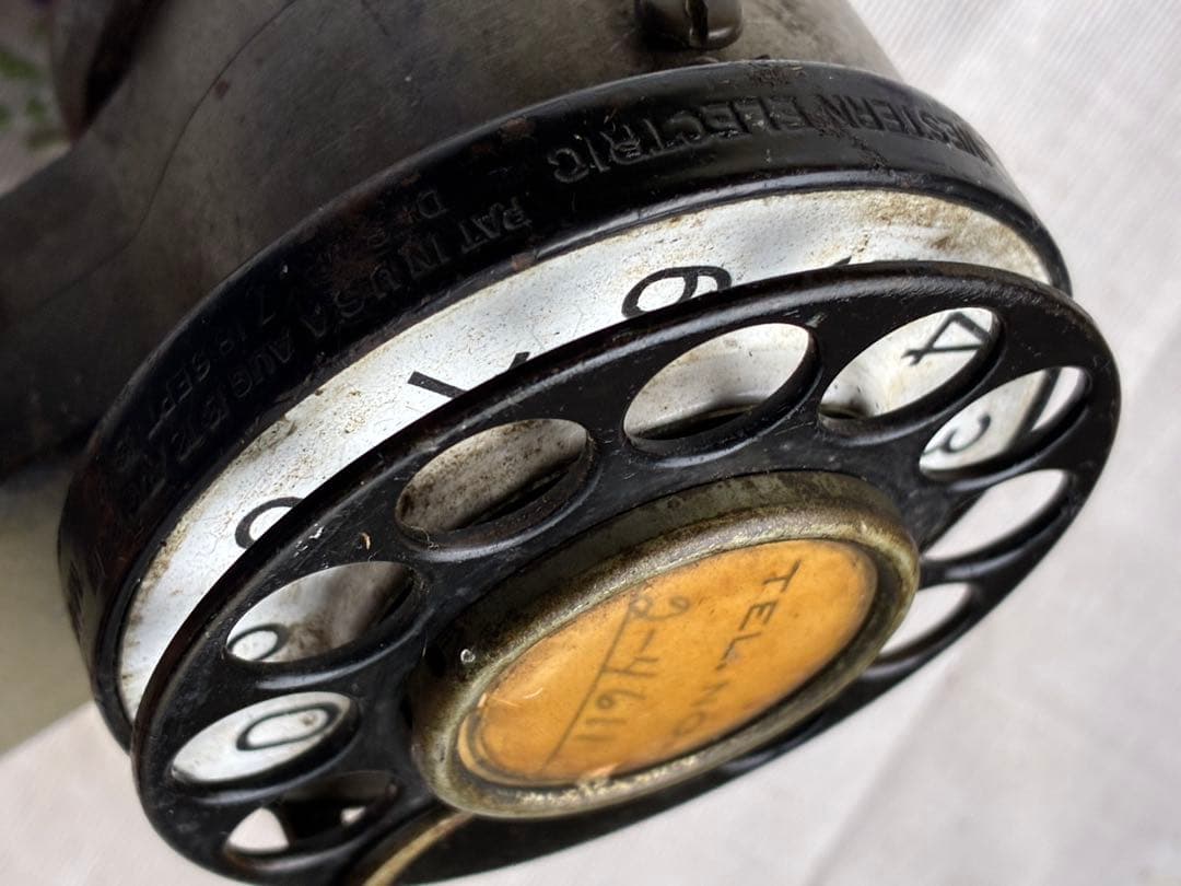 アンティーク　電話機　Werstern Electric 1921年　アメリカ