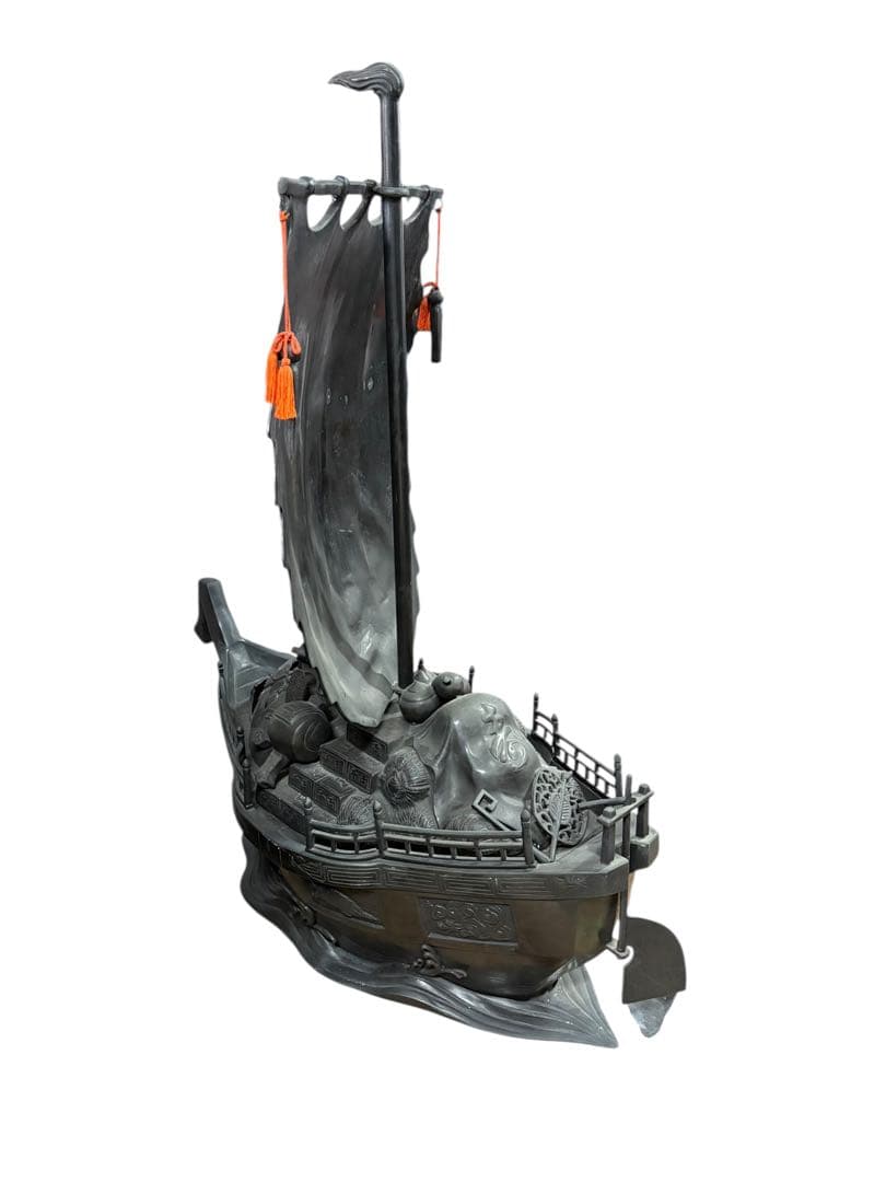 高岡銅器 七福神 銅製 宝船 置物 般若純一郎 未鑑定