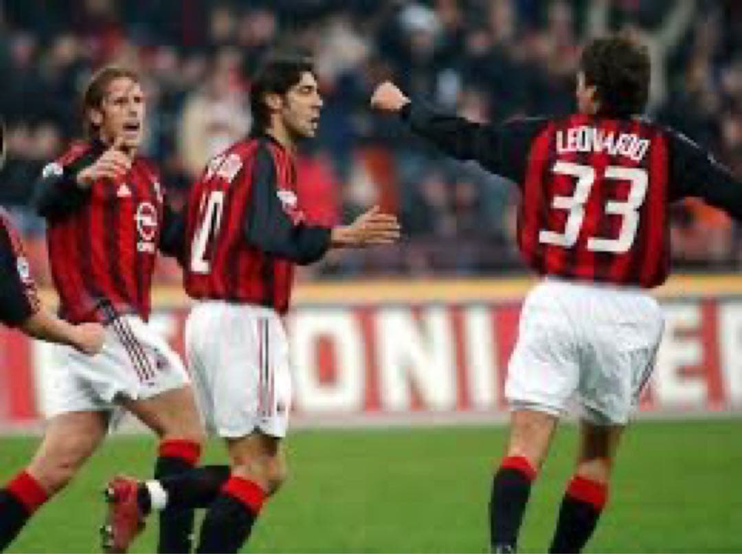 ACミラン 02/03 #33 レオナルド 長袖 ユニフォーム