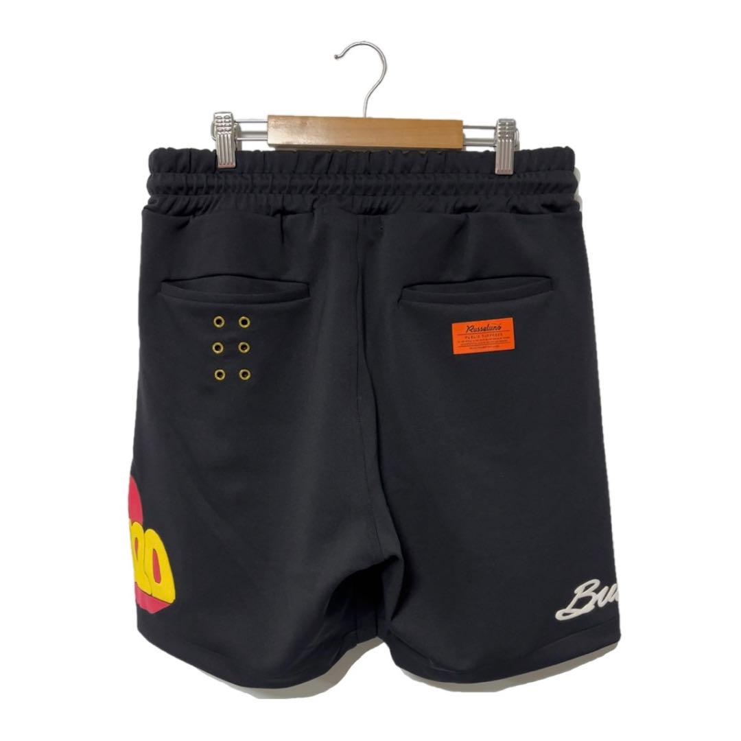 新品 ラッセルノ ゴルフ コブラ ワッペン ショートパンツ ブラック L 5