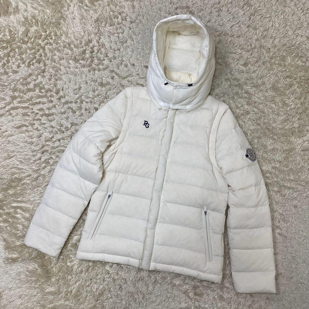 パーリーゲイツ　2way ダウンジャケット　ホワイト　4