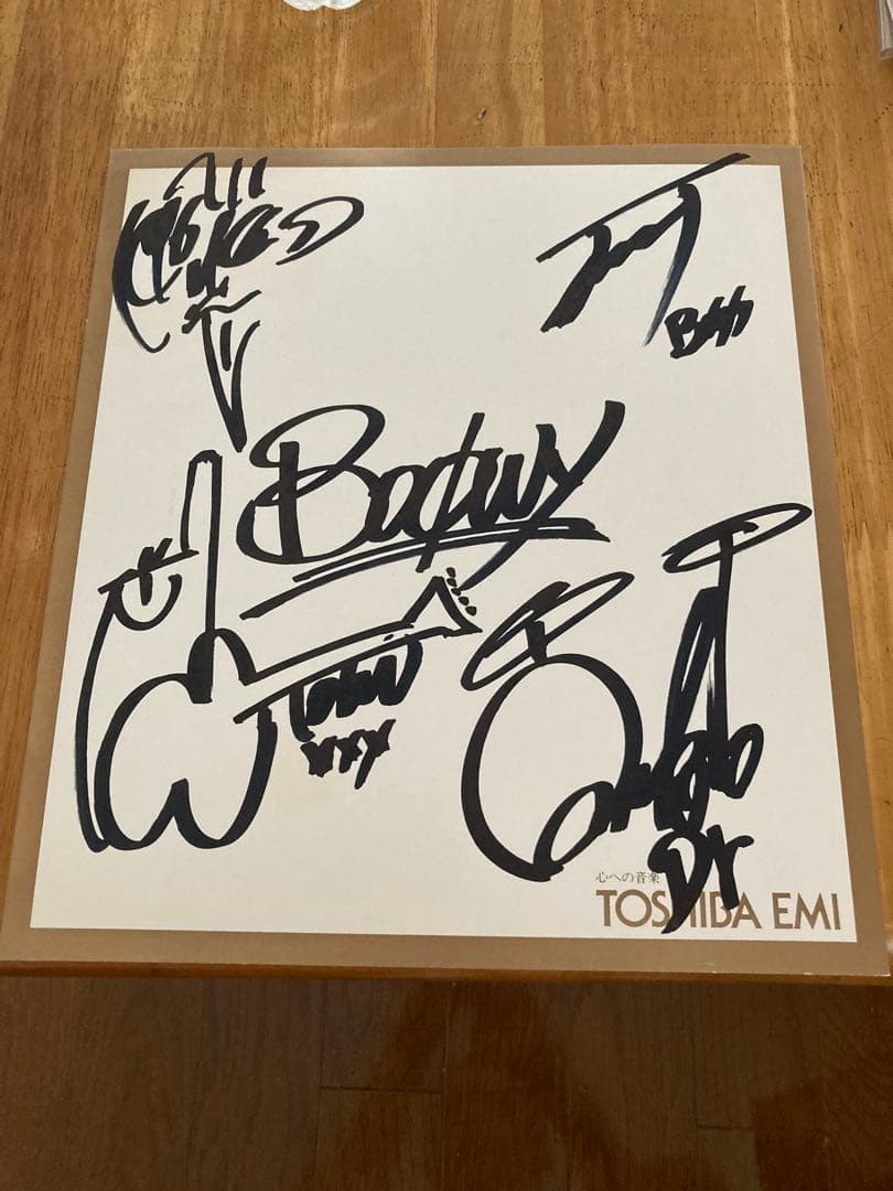 Y*r様 BOOWY 直筆サイン色紙　氷室京介　布袋寅泰　松井恒松　高橋まこと