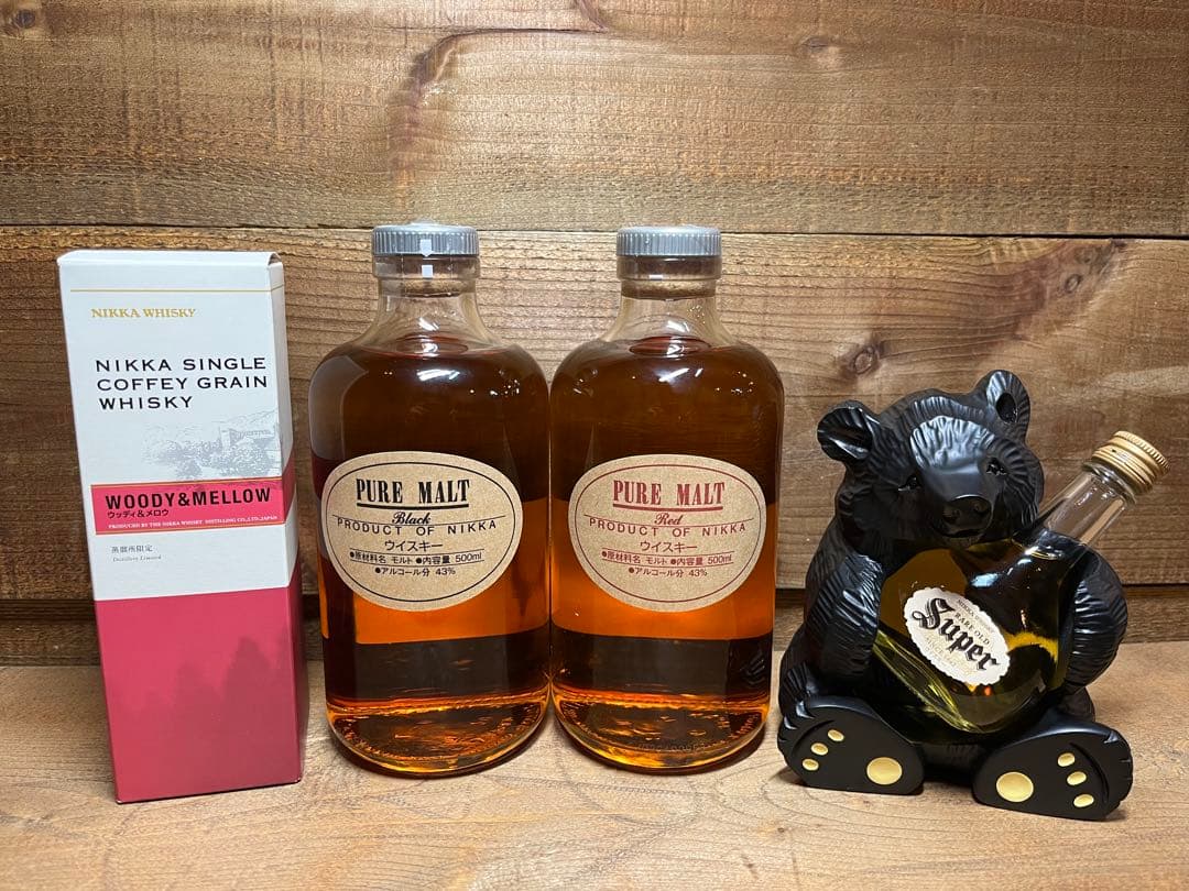 ニッカウイスキー(置物含む) 4点セット