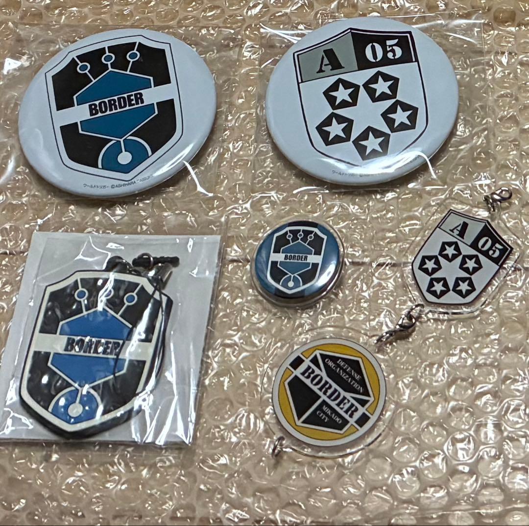 ワートリ　エンブレム　隊服キーホルダー　缶バッチ　アクリルチャーム　ラバー