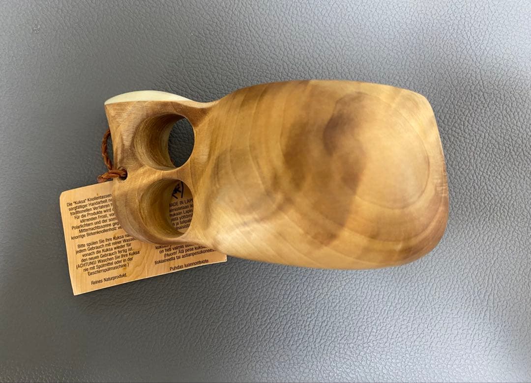 (新品、美品)フィンランド ククサ 角付き KOIVUMAA コイヴマー