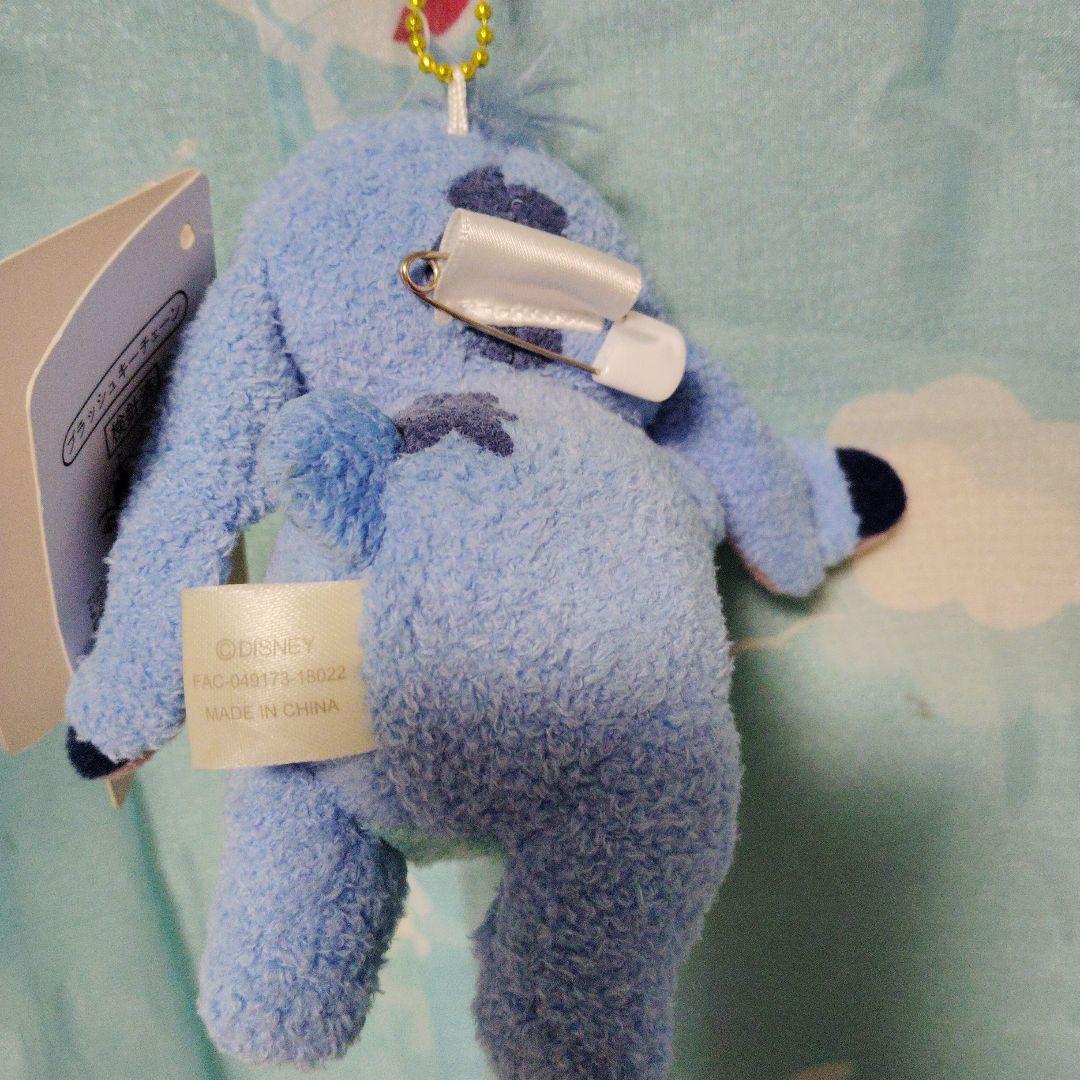 ディズニーストア　スティッチ　プラッシュキーチェーン　ぬいば