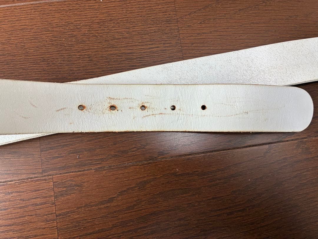 MARK&LONA ベルト　ホワイト