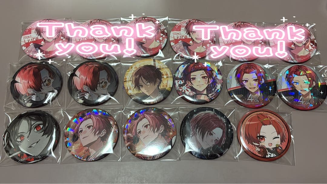 いれいす りうら 缶バッジ