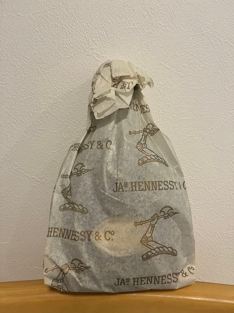 希少古酒 グリーンボトルHennessy X.O コニャック金キャップ/ レア物