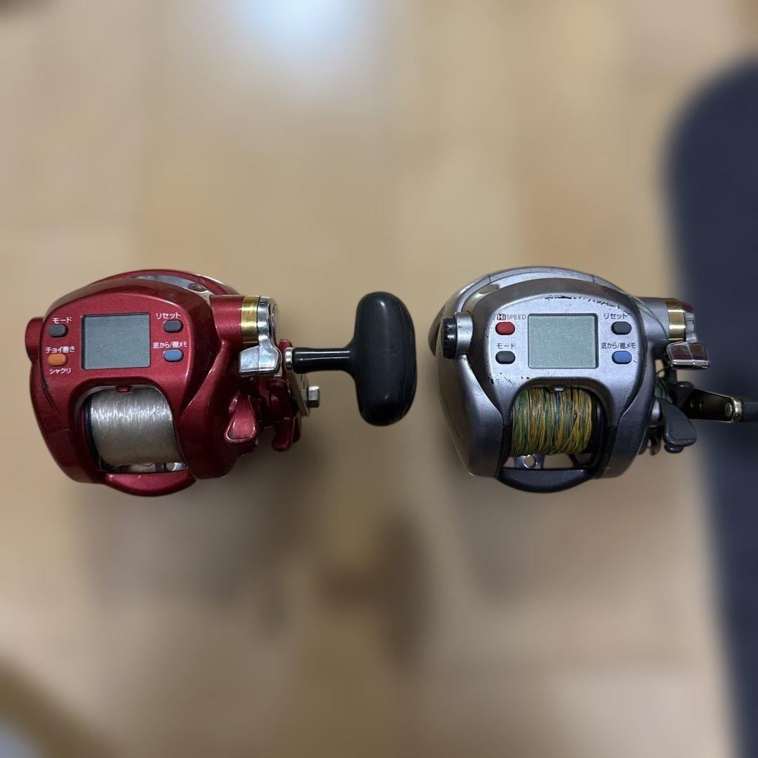 電動リール 赤 銀 2台セット