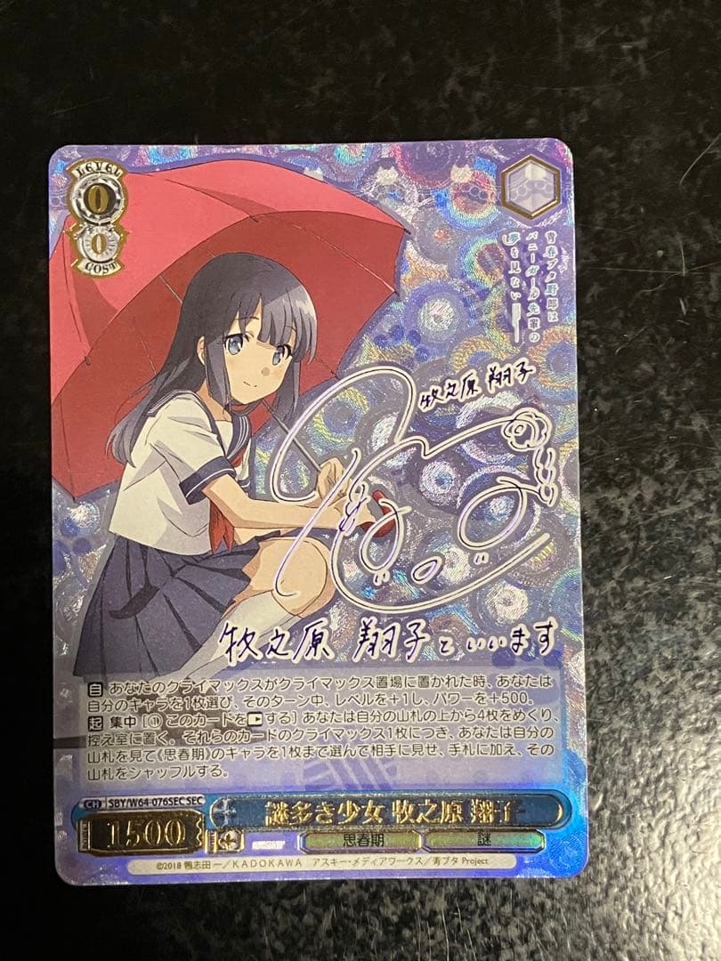 ヴァイスシュヴァルツ 謎多き少女 牧之原翔子 SEC