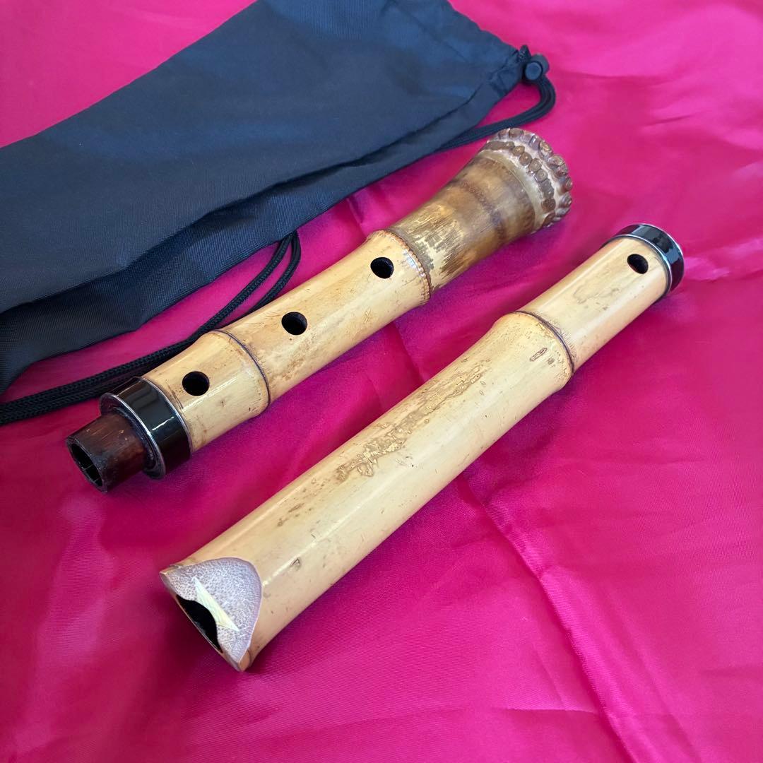 尺八　銘　秀童　２印　琴古流