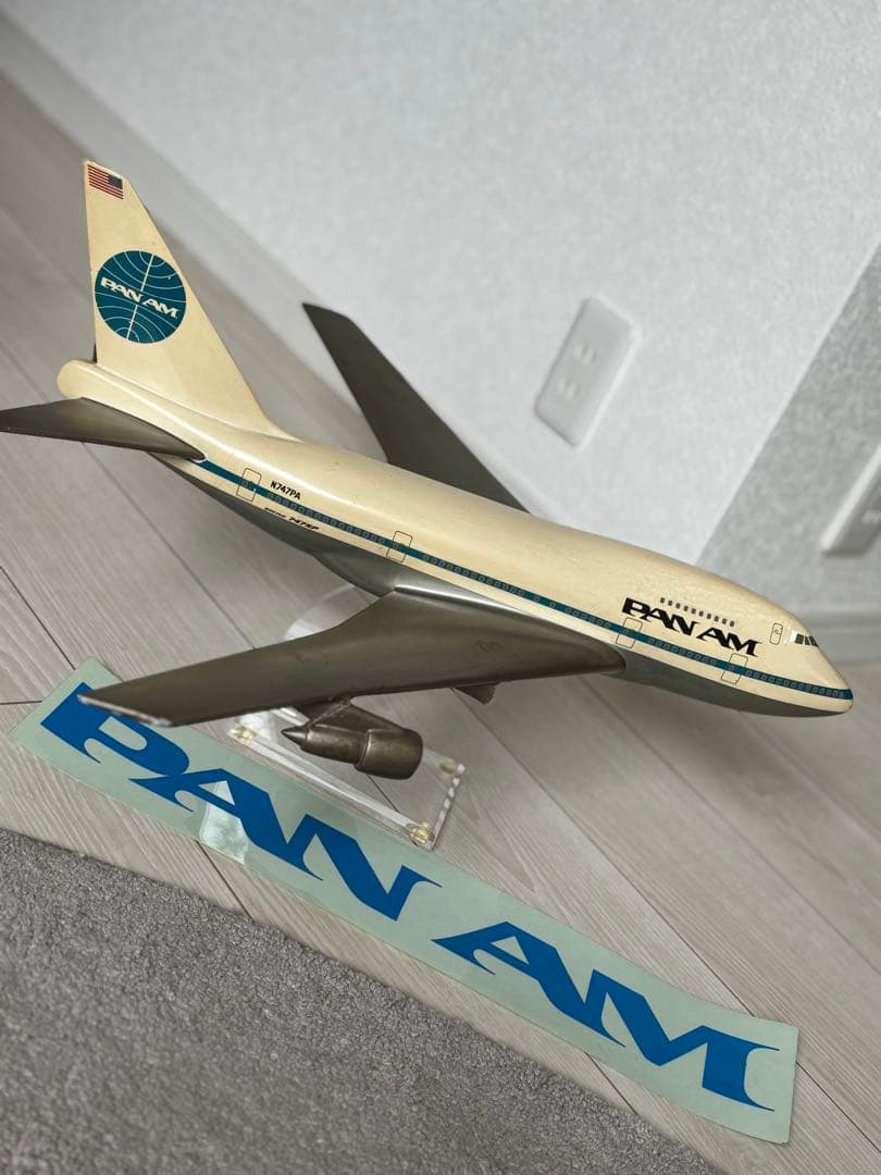 PAN AM ヴィンテージ 747SP 飛行機模型 社内展示用 全長55センチ！