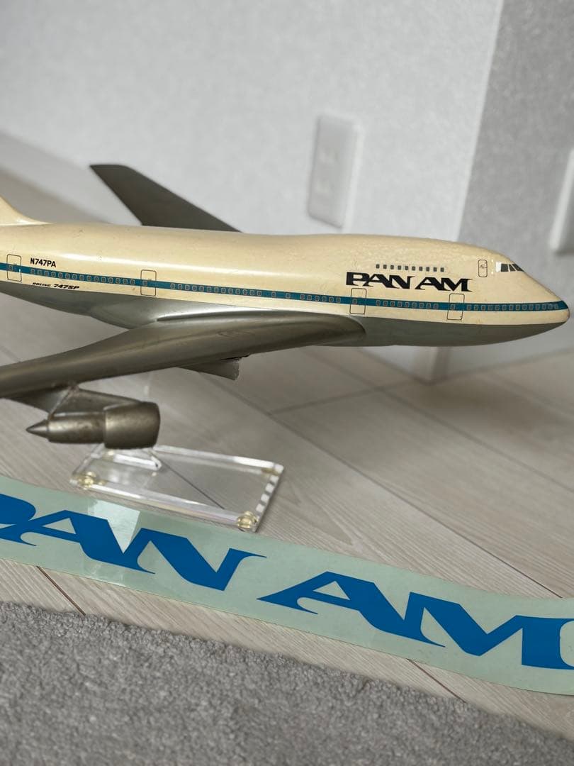 PAN AM ヴィンテージ 747SP 飛行機模型 社内展示用 全長55センチ！
