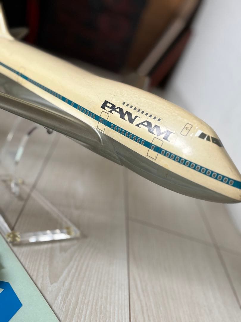PAN AM ヴィンテージ 747SP 飛行機模型 社内展示用 全長55センチ！