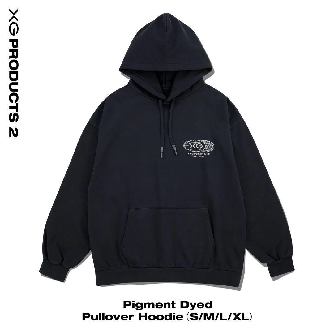XG Pigment Dyed Pullover Hoodie サイズM