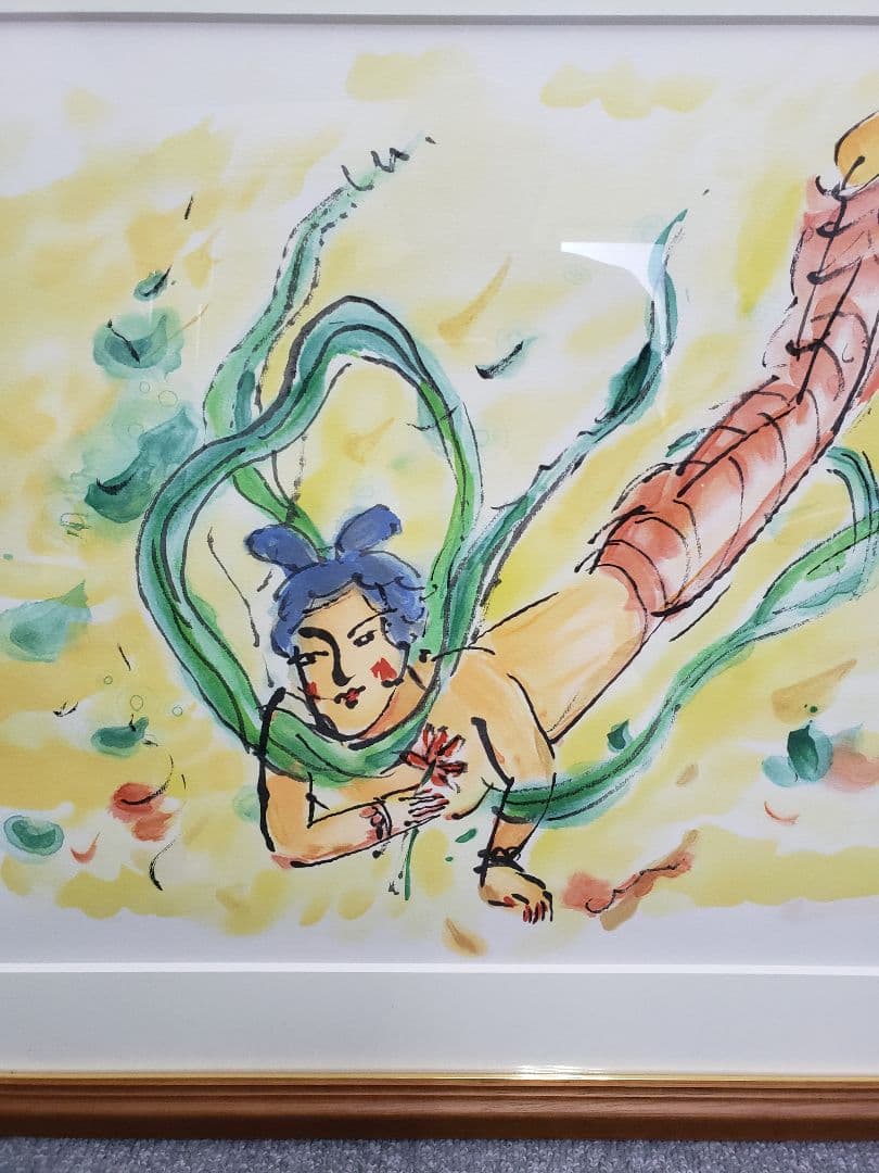 澤田政廣 天女 　リトグラフ　さわだせいこう　NHK