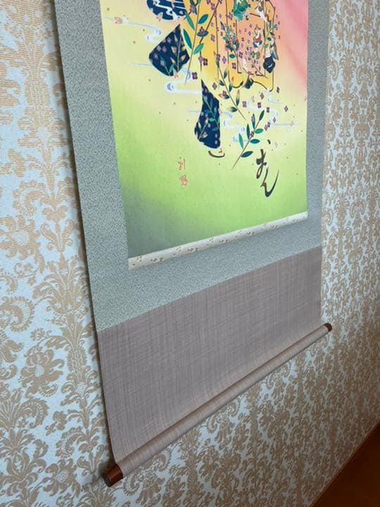 【加賀友禅】七福神 和おん 掛軸